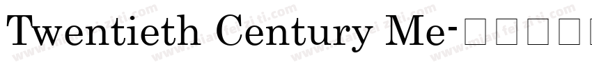 Twentieth Century Me字体转换